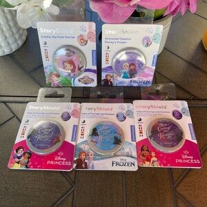 Lot of 5 StoryPhones Disney PRINCESS,FROZEN,SOFIA THE FIRST Story Shield